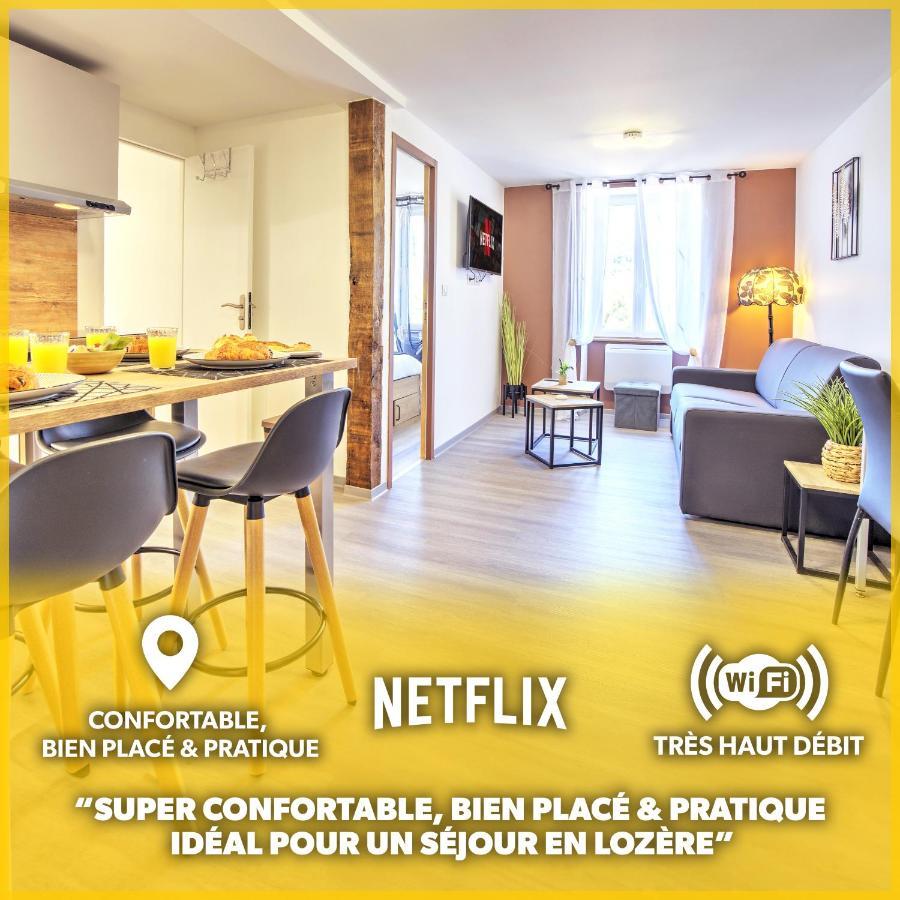 Le Sabot - Netflix/Wi-Fi Fibre/Terasse - 4 Pers Apartment Banassac Bagian luar foto